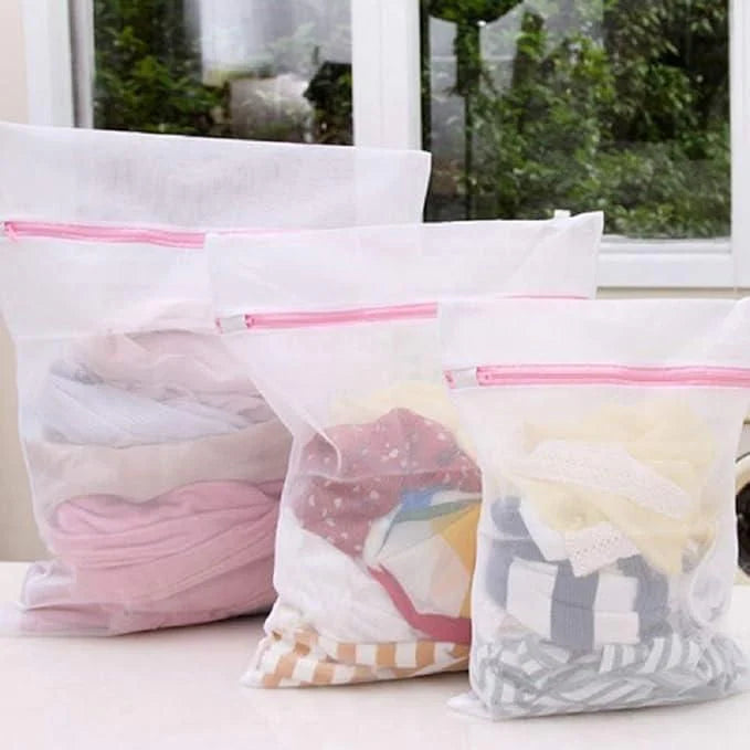 Laundry Net Zipped Bag (Pack of 3) 🧺😍